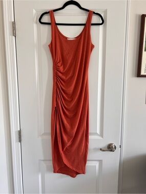 Prana Sleeveless Midi Dress in Burnt Orange